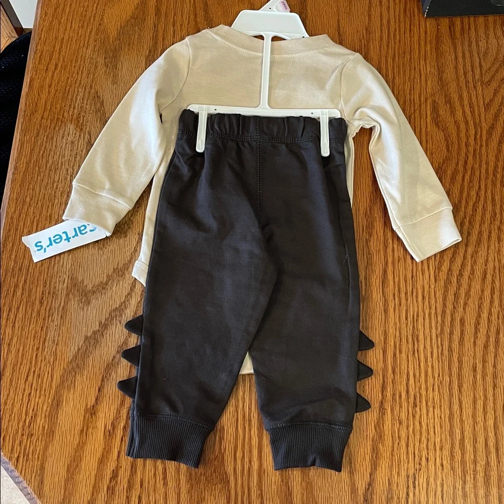 Carters Dinosaur Print Baby Onesie and Pants Set